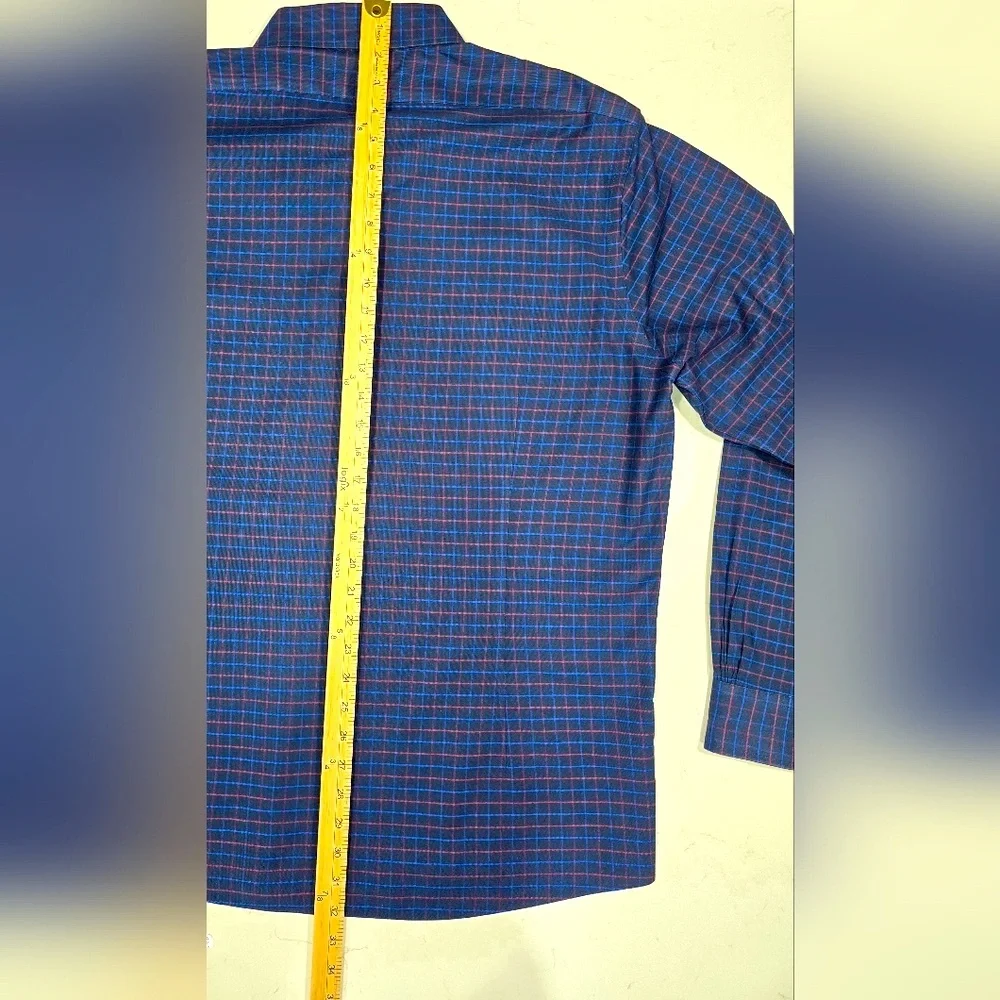 NWOT Brooks Brothers MILANO‎ Non-Iron Stretch Plaid Long Sleeve Butyon Down XL